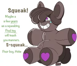 Size: 4630x4000 | Tagged: suggestive, artist:ponyfusk, derpibooru import, oc, oc:wax feather, pegasus, pony, image, inanimate tf, male, png, pool toy, text, transformation