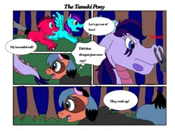 Size: 1024x768 | Tagged: safe, derpibooru import, oc, oc:adean eris micheals, ponified, dragon, earth pony, hybrid, pegasus, pony, raccoon, raccoon pony, unicorn, bna: brand new animal, comic, image, jpeg