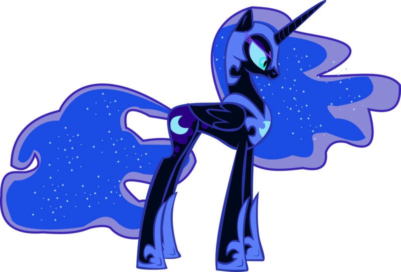 Size: 2970x2018 | Tagged: safe, artist:thebosscamacho, derpibooru import, nightmare moon, alicorn, pony, female, image, mare, png, simple background, solo, transparent background, vector