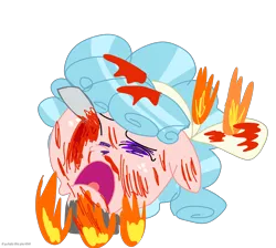 Size: 4000x3580 | Tagged: grimdark, alternate version, artist:aonatsu_ki, derpibooru import, cozy glow, pegasus, pony, 1000 hours in ms paint, abuse, artist is a duck, artist is a twisted fuck, blood, burning, burning alive, bust, cozy glow's bow, cozybuse, crying, eyes closed, female, filly, fillybuse, fire, floppy ears, foal, freckles, image, not salmon, op is a duck, open mouth, png, simple background, transparent background, wat, wtf