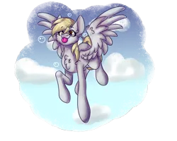 Size: 1512x1212 | Tagged: safe, artist:blackmarkerdraws, derpibooru import, derpy hooves, pegasus, pony, female, flying, image, partial background, png, solo, tongue out