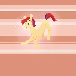 Size: 1800x1800 | Tagged: safe, artist:itslage, derpibooru import, oc, pony, background pony, happy, happy face, image, jumping, laughing face, my little pony, no lines, nyoom, pink, png, ponyoc, sfw, smiley face, striped