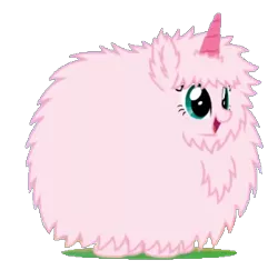 Size: 318x309 | Tagged: safe, derpibooru import, edit, edited screencap, screencap, oc, oc:fluffle puff, background removed, fake horn, image, not a vector, pink fluffy unicorns dancing on rainbows, png, simple background, transparent background