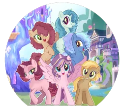 Size: 2382x2105 | Tagged: safe, artist:spectrumnightyt, derpibooru import, oc, oc:autumn glory, oc:daylight sparkle, oc:pacific rose, oc:sugarheart cake, oc:water vapor, earth pony, pegasus, pony, unicorn, image, offspring, parent:applejack, parent:big macintosh, parent:comet tail, parent:fluttershy, parent:party favor, parent:pinkie pie, parent:pokey pierce, parent:prince blueblood, parent:rainbow dash, parent:rarity, parent:thunderlane, parent:twilight sparkle, parents:cometpie, parents:pokeydash, parents:rarimac, parents:thunderjack, parents:twiblood, png