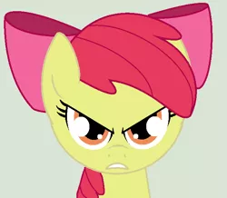 Size: 650x568 | Tagged: safe, artist:pupster0071, derpibooru import, apple bloom, earth pony, pony, female, filly, foal, image, png, scowl, solo