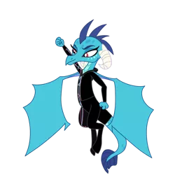 Size: 1280x1281 | Tagged: safe, artist:chanyhuman, derpibooru import, princess ember, dragon, clothes, commission, description is relevant, deviantart, dragoness, female, flying, hoodie, image, link in description, png, simple background, solo, the lego movie, the lego movie 2: the second part, transparent background, vector, wildstyle