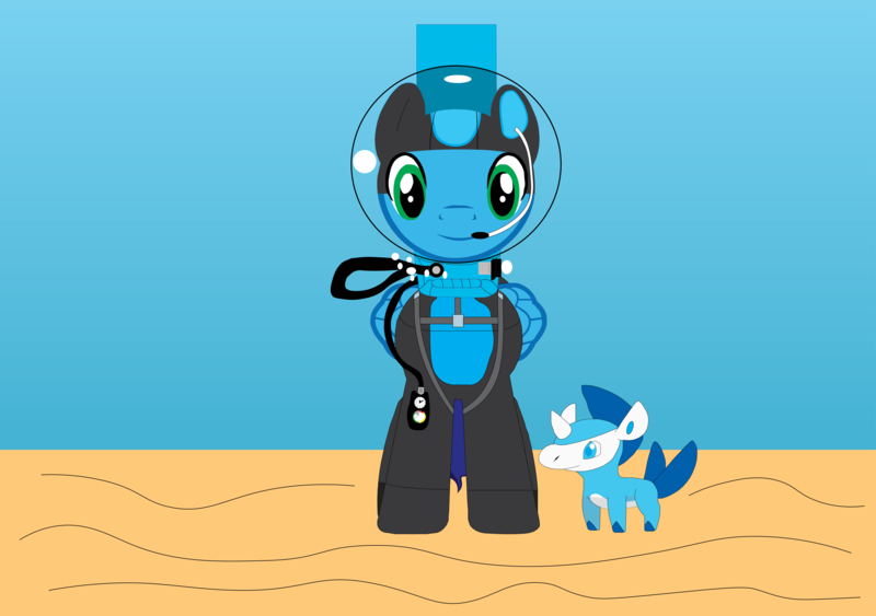 Size: 15501x10901 | Tagged: safe, artist:sonicstreak5344, derpibooru import, oc, pegasus, pony, unicorn, air bubble, bubble, crossover, fakemon, helmet, image, lma scuba gear, male, pegasus oc, png, pokémon, sand, scuba, scuba diving, scuba gear, sonic the hedgehog, sonic the hedgehog (series), stallion, stallion oc, starter pokemon, underwater, water type, wetsuit, wings