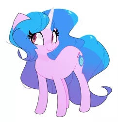 Size: 2163x2229 | Tagged: safe, artist:kindakismet, derpibooru import, izzy moonbow, pony, unicorn, female, g5, image, jpeg, mare, simple background, smiling, solo, white background