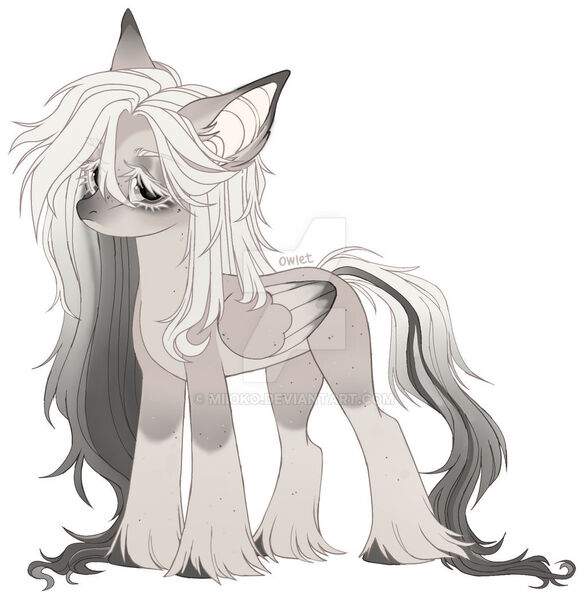 Size: 1024x1047 | Tagged: safe, artist:miioko, derpibooru import, oc, unofficial characters only, pegasus, pony, deviantart watermark, ear fluff, eyelashes, female, hoof fluff, image, jpeg, mare, obtrusive watermark, pegasus oc, simple background, solo, watermark, white background, wings