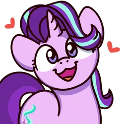 Size: 1000x1000 | Tagged: safe, artist:sugar morning, derpibooru import, edit, starlight glimmer, pony, unicorn, background removed, cute, female, glimmerbetes, heart, image, looking at you, mare, open mouth, png, simple background, smiling, solo, sugar morning's smiling ponies, transparent background