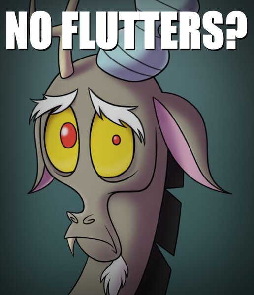 Size: 667x776 | Tagged: safe, artist:syscod, derpibooru import, discord, draconequus, bust, image, implied fluttershy, jpeg, male, meme, no bitches?, sketch, solo