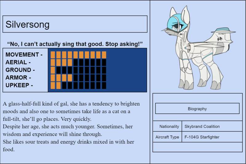 Size: 1250x835 | Tagged: safe, artist:andromailus, oc, oc:silversong, unofficial characters only, original species, plane pony, pony, f-104 starfighter, female, image, looking at you, plane, png, text