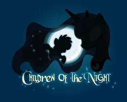 Size: 732x591 | Tagged: safe, artist:lionheartcartoon, derpibooru import, princess luna, alicorn, pony, children of the night, female, filly, foal, full moon, image, moon, png