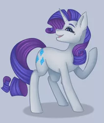 Size: 1640x1934 | Tagged: safe, artist:kurochhi, derpibooru import, rarity, pony, gray background, image, png, simple background, solo