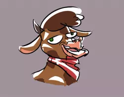 Size: 699x549 | Tagged: safe, derpibooru import, cow, them's fightin' herds, arizona (tfh), bruh, bust, community related, derp, funny face, head, image, jpeg, portrait, solo