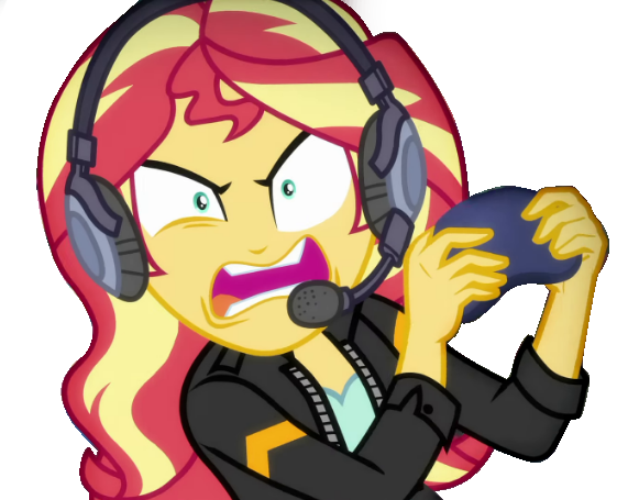 Size: 561x455 | Tagged: safe, artist:marcoequestrian98, derpibooru import, edit, edited screencap, screencap, sunset shimmer, equestria girls, equestria girls series, game stream, spoiler:eqg series (season 2), background removed, controller, female, gamer sunset, image, not a vector, png, psycho gamer sunset, simple background, solo, tell me what you need, transparent background