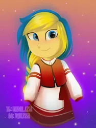 Size: 768x1024 | Tagged: safe, artist:twiliysa, derpibooru import, oc, oc:ukraine, ponified, pony, equestria girls, clothes, dress, equestria girls-ified, female, image, nation ponies, png, solo, ukraine