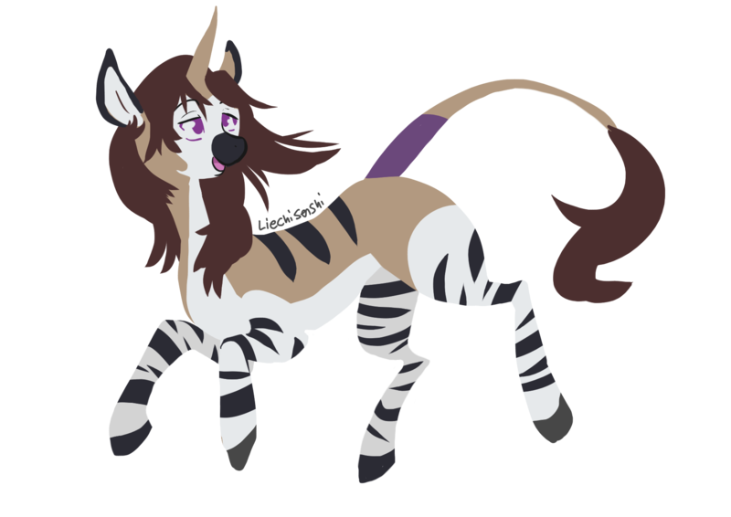 Size: 1754x1240 | Tagged: safe, derpibooru import, oc, unofficial characters only, okapi, unicorn, chibi, commission, cute, image, lineless, png, simple background, solo, transparent background, your character here