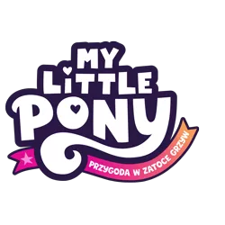 Size: 8000x8000 | Tagged: safe, derpibooru import, official, my little pony: a new generation, 2d, absurd resolution, food, g5, heart, image, localized, logo, my little pony logo, my little pony: a maretime bay adventure, my little pony: a maretime bay adventure logo, my little pony: a new generation logo, no pony, orange, pink, png, poland, polish, ribbon, simple background, stars, transparent background