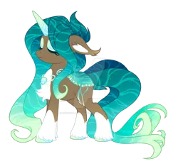 Size: 1024x958 | Tagged: safe, artist:crystal-tranquility, derpibooru import, oc, oc:fair lagoon, original species, pond pony, eyes closed, female, image, png, simple background, solo, transparent background