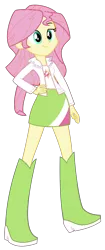 Size: 578x1381 | Tagged: safe, artist:assassins-creed1999, derpibooru import, sunset shimmer, equestria girls, boots, clothes, high heel boots, image, jacket, leather jacket, palette swap, png, recolor, shirt, shoes, skirt, solo