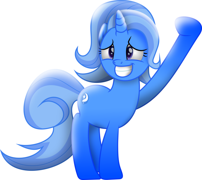 Size: 9070x8084 | Tagged: safe, artist:lincolnbrewsterfan, derpibooru import, oc, oc:derpthereum, ponified, pony, unicorn, derpibooru, a matter of principals, my little pony: the movie, .svg available, april fools, april fools 2022, awkward smile, badge, big grin, blue, blue mane, blue tail, clone, derpibooru exclusive, derpibooru ponified, derpthereum, female, gradient hooves, grin, highlights, horn, image, inkscape, mare, meta, movie accurate, not trixie, png, shading, simple background, smiling, striped mane, striped tail, tail, that was fast, transparent background, two toned mane, two toned tail, unicorn oc, vector