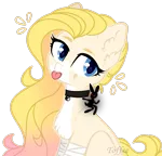 Size: 2501x2397 | Tagged: safe, artist:toffeelavender, derpibooru import, oc, unofficial characters only, pony, :p, base used, bust, chest fluff, choker, ear fluff, eyelashes, female, image, mare, png, simple background, solo, tongue out, transparent background