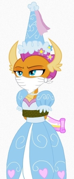 Size: 336x814 | Tagged: safe, artist:darlycatmake, derpibooru import, smolder, dragon, angry, bored, cloth gag, cute, damsel in distress, distressed, froufrou glittery lacy outfit, frustrated, gag, hennin, image, jpeg, princess, princess smolder, smolder is not amused, smolderbetes, stressed, unamused