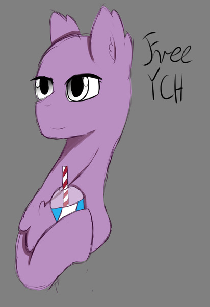 Size: 918x1336 | Tagged: safe, derpibooru import, alicorn, earth pony, pegasus, pony, unicorn, bubble tea, chest fluff, commission, drink, ear fluff, female, free, gray background, holding, image, jpeg, simple background, solo, straw, ych sketch