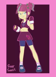 Size: 1024x1424 | Tagged: safe, artist:studiodraw, derpibooru import, sour sweet, equestria girls, crossover, exeron fighters, exeron gloves, exeron outfit, image, png