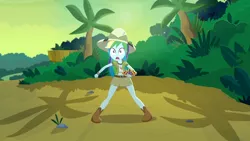 Size: 3410x1920 | Tagged: safe, derpibooru import, screencap, rainbow dash, eqg summertime shorts, equestria girls, leaping off the page, boots, clothes, cutie mark, cutie mark on clothes, female, high res, image, jpeg, open mouth, shoes, solo
