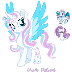 Size: 3222x3464 | Tagged: safe, artist:diamondlbases, artist:vernorexia, derpibooru import, potion nova, star catcher, alicorn, pegasus, pony, unicorn, my little pony: pony life, my little pony: the movie, blue eyes, body markings, colored wings, curly mane, facial markings, fusion, g3, g3 to g4, g4, g4.5 to g4, generation leap, gradient wings, horn, image, markings, multicolored wings, name, png, simple background, solo, spread wings, stars, transparent background, wings