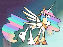 Size: 1280x964 | Tagged: safe, artist:laps-sp, derpibooru import, princess celestia, pony, abstract, image, jpeg, solo