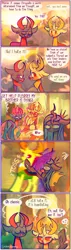 Size: 690x2437 | Tagged: safe, artist:sockiepuppetry, derpibooru import, pharynx, queen chrysalis, thorax, changedling, changeling, changeling queen, comic, dialogue, female, image, king thorax, male, png, reference, speech bubble, thor: ragnarok