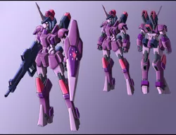 Size: 4293x3286 | Tagged: safe, alternate version, artist:zeiram0034, derpibooru import, twilight sparkle, 2012, beam rifle, gun, gundam, image, jpeg, mecha, mobile suit, purple background, shield, simple background, solo, weapon