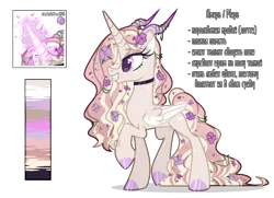 Size: 1500x1088 | Tagged: safe, artist:lissfoxz, derpibooru import, oc, unofficial characters only, alicorn, pony, alicorn oc, base used, choker, eyelashes, female, glow, glowing horn, grin, hoof polish, horn, horns, image, mare, png, reference sheet, rus, simple background, smiling, solo, transparent background, wings