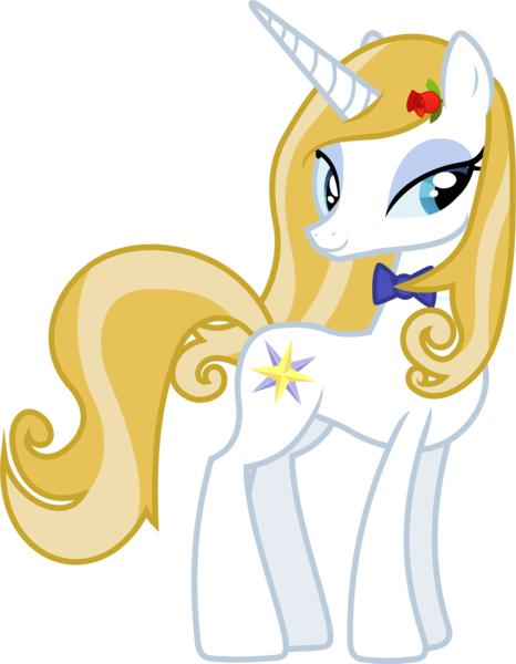 Size: 2159x2777 | Tagged: safe, artist:henx125, derpibooru import, prince blueblood, bowtie, flower, image, png, princess bluebelle, rose, rule 63, simple background, solo, transparent background, vector