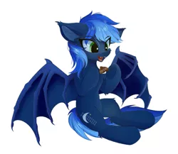 Size: 813x707 | Tagged: safe, artist:lunar froxy, derpibooru import, oc, oc:nightline, unofficial characters only, bat pony, pony, fanfic:track switch, image, png, simple background, solo, white background