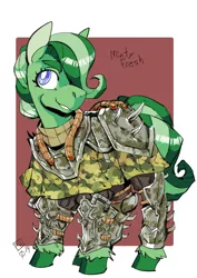 Size: 1240x1754 | Tagged: safe, artist:scarfyace, derpibooru import, earth pony, fallout equestria, camouflage, image, png