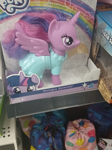 Size: 3000x4000 | Tagged: safe, derpibooru import, twilight sparkle, twilight sparkle (alicorn), alicorn, unicorn, clothes, dress, image, jpeg, merchandise, photo, shelf, store, toy