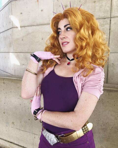 Size: 1080x1350 | Tagged: safe, artist:briannacherrycosplay, derpibooru import, adagio dazzle, human, bronycon, bronycon 2019, equestria girls, clothes, cosplay, costume, fingerless gloves, gloves, image, irl, irl human, jpeg, photo, solo