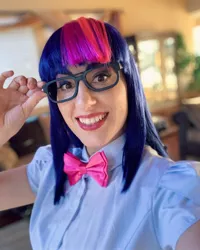 Size: 1080x1350 | Tagged: safe, artist:briannacherrycosplay, derpibooru import, twilight sparkle, human, equestria girls, clothes, cosplay, costume, glasses, image, irl, irl human, jpeg, photo, solo