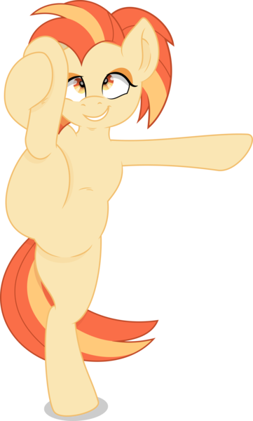 Size: 2857x4754 | Tagged: safe, artist:joey darkmeat, artist:thatusualguy06, derpibooru import, shimmy shake, earth pony, pony, .svg available, absurd resolution, balancing, bipedal, female, full body, holding hooves, image, mare, png, simple background, solo, standing, standing on one leg, stretching, transparent background, vector