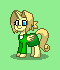 Size: 60x70 | Tagged: safe, artist:dematrix, derpibooru import, ponified, alicorn, pony, pony town, clothes, female, green background, image, kunoichi, mare, naruto, ninja, pixel art, png, simple background, tsunade