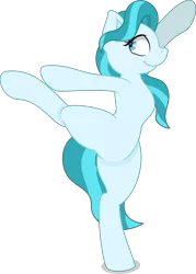 Size: 3191x4466 | Tagged: safe, artist:joey darkmeat, artist:thatusualguy06, derpibooru import, lighthoof, earth pony, pony, .svg available, absurd resolution, balancing, bipedal, female, full body, image, mare, png, simple background, solo, stretching, transparent background, vector
