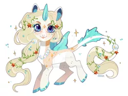 Size: 1024x772 | Tagged: safe, artist:miioko, derpibooru import, oc, unofficial characters only, pony, unicorn, deviantart watermark, eyelashes, female, horn, image, jpeg, mare, obtrusive watermark, simple background, solo, unicorn oc, watermark, white background