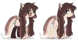 Size: 3865x2064 | Tagged: safe, artist:lissfoxz, derpibooru import, oc, unofficial characters only, cat, cat pony, original species, pony, base used, clothes, duo, eyelashes, female, image, mare, png, simple background, socks, sunglasses, transparent background