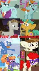 Size: 845x1536 | Tagged: artist needed, safe, derpibooru import, edit, claude, featherweight, fluffy clouds, frazzle rock, mudbriar, snails, snips, twist, pony, bucktooth, colt, female, filly, foal, glasses, image, jpeg, male, mare, stallion