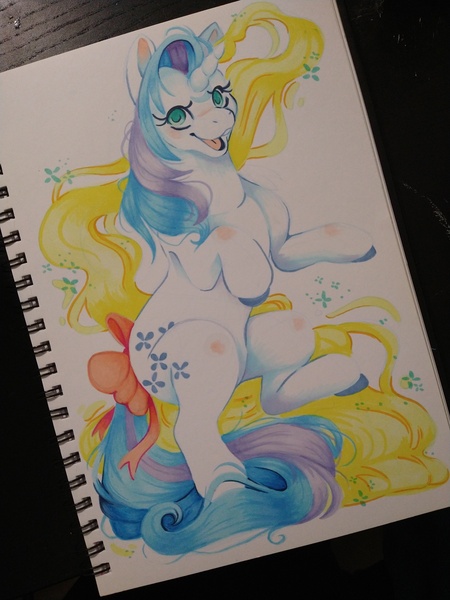 Size: 3000x4000 | Tagged: safe, artist:cutepencilcase, derpibooru import, majesty, pony, unicorn, image, jpeg, solo, traditional art