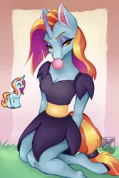 Size: 3000x4500 | Tagged: safe, artist:mishi_ovo, derpibooru import, sassy saddles, anthro, unicorn, cute, doodle, drawing, fanart, image, jpeg